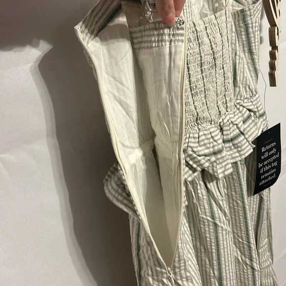 Tuckernuck Mint and White Striped Midi Dress - Picture 9 of 10